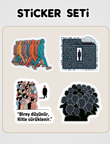 Kitleler Psikolojisi Sticker Seti