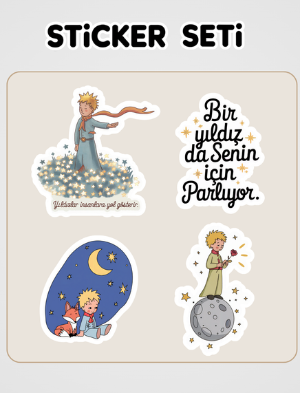 Küçük Prens Kitabı Sticker Seti