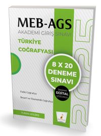 MEB - AGS Hazırlık Türkiye Coğrafyası 8x20 Tamamı Dijital Çözümlü Deneme Sınavı