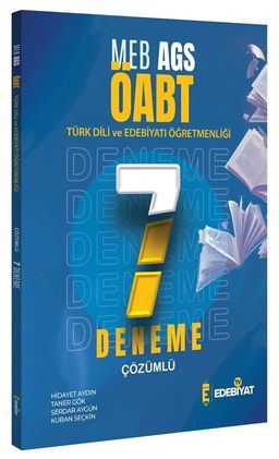 ÖABT MEB-AGS Türk Dili Edebiyatı Öğretmenliği 7 Deneme Çözümlü 