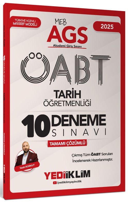 2025 MEB AGS ÖABT Tarih Öğretmenliği Tamamı Çözümlü 10 Deneme Sınavı