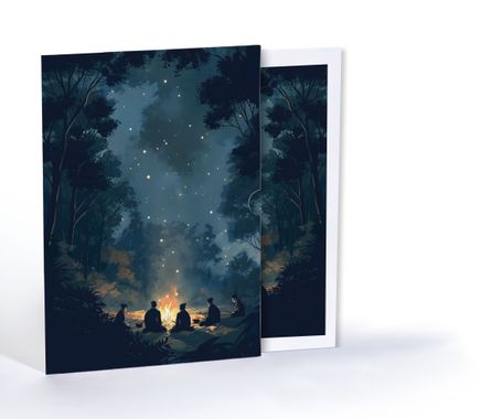 Ateşin Etrafında, Özel Tasarım Kılıflı A4 Poster