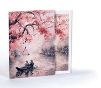 Kiraz Çiçeği Nehri, Özel Tasarım Kılıflı A4 Poster