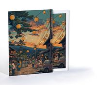 Akşam Pazarı Gezintisi, Özel Tasarım Kılıflı A4 Poster