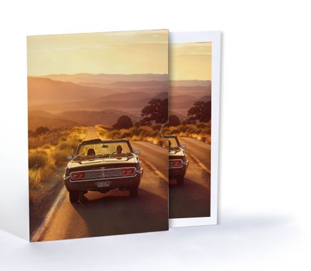 Gün Batımında Seyahat, Özel Tasarım Kılıflı A4 Poster