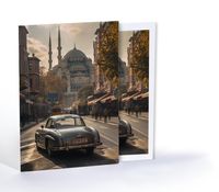 İstanbul Sokaklarında, Özel Tasarım Kılıflı A4 Poster