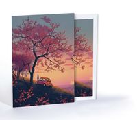 Sakura Ağacının Altında, Özel Tasarım Kılıflı A4 Poster