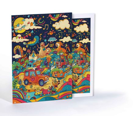 Çılgın ve Eğlenceli Yolculuk, Özel Tasarım Kılıflı A4 Poster