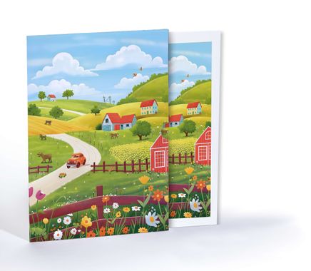 Kır Yolculuğu, Özel Tasarım Kılıflı A4 Poster