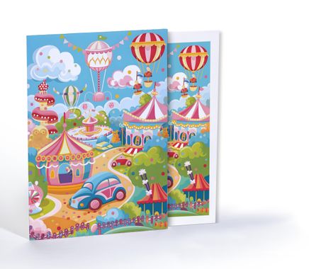 Renkli Şeker Diyarı, Özel Tasarım Kılıflı A4 Poster