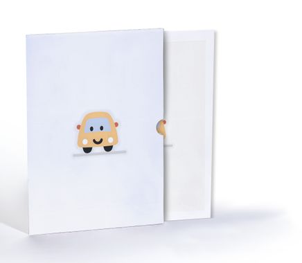 Sevimli Araba, Özel Tasarım Kılıflı A4 Poster