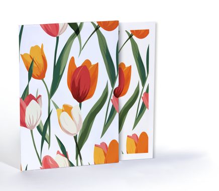 Lale Deseni, Özel Tasarım Kılıflı A4 Poster