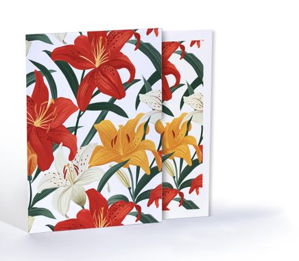 Lilyum Deseni, Özel Tasarım Kılıflı A4 Poster