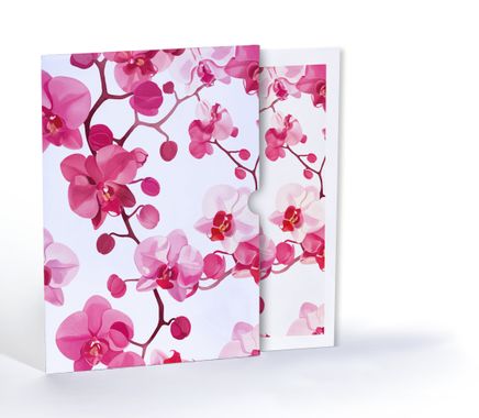 Orkide Deseni, Özel Tasarım Kılıflı A4 Poster