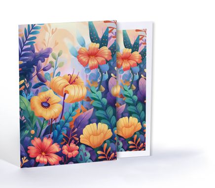 Çiçek Bahçesi, Özel Tasarım Kılıflı A4 Poster