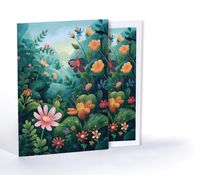 Çiçek ve Kelebek Diyar, Özel Tasarım Kılıflı A4 Poster