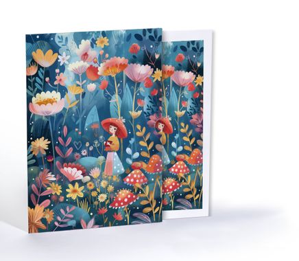 Mantar Prensesi, Özel Tasarım Kılıflı A4 Poster