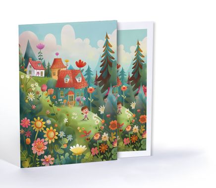 Masal Kasabası, Özel Tasarım Kılıflı A4 Poster