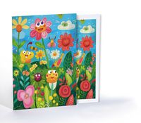 Mutlu Çiçekler ve Arkadaşları, Özel Tasarım Kılıflı A4 Poster