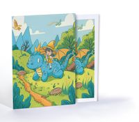 Neşeli Ejderha Macerası, Özel Tasarım Kılıflı A4 Poster