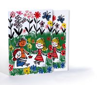 Neşeli Piknik Zamanı, Özel Tasarım Kılıflı A4 Poster