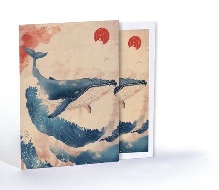 Okyanusun Sakin Gücü, Özel Tasarım Kılıflı A4 Poster