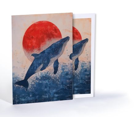 Şafak Vaktinin Balinası, Özel Tasarım Kılıflı A4 Poster