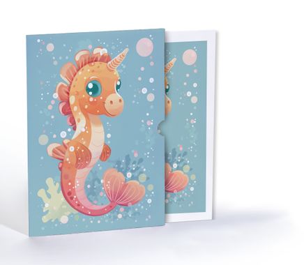 Deniz Atı Masalı, Özel Tasarım Kılıflı A4 Poster