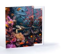 Kaplumbağanın Cennet Bahçesi, Özel Tasarım Kılıflı A4 Poster