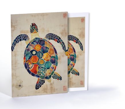 Kaplumbağanın Mozik Kabuğu, Özel Tasarım Kılıflı A4 Poster