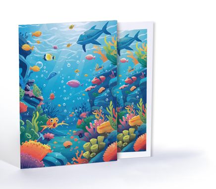 Balıkların Dünyası, Özel Tasarım Kılıflı A4 Poster