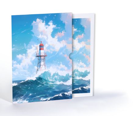 Deniz Fenerinin Çağrısı, Özel Tasarım Kılıflı A4 Poster