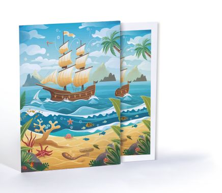 Deniz Kaşifi, Özel Tasarım Kılıflı A4 Poster