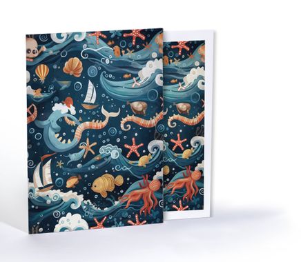 Denizaltı Maceraları, Özel Tasarım Kılıflı A4 Poster