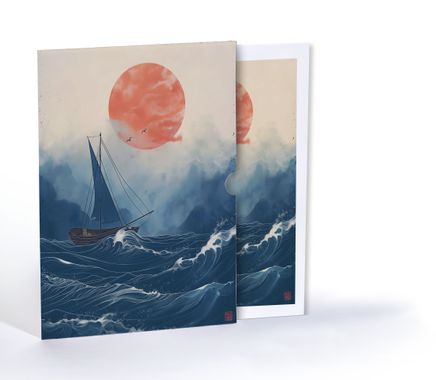 Fırtınalı Yolculuk, Özel Tasarım Kılıflı A4 Poster