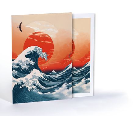 Güneşin Doğuşundaki Fırtına, Özel Tasarım Kılıflı A4 Poster