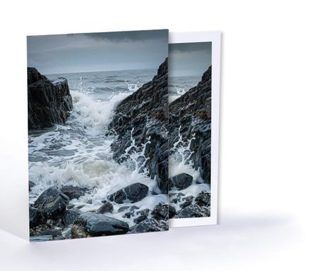 Kayalık Sahil, Özel Tasarım Kılıflı A4 Poster