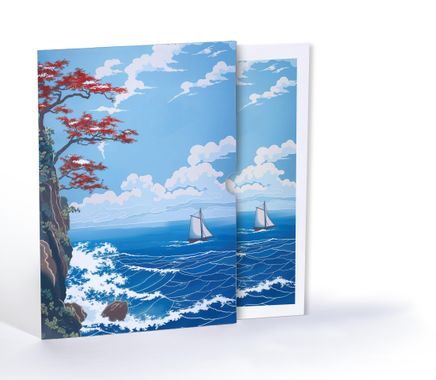 Kızıl Yaprakların Altındaki Yolculuk, Özel Tasarım Kılıflı A4 Poster