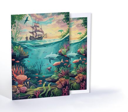 Mercan Krallığı, Özel Tasarım Kılıflı A4 Poster