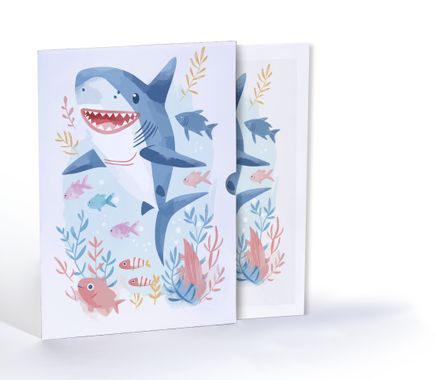 Köpek Balığının Macerası, Özel Tasarım Kılıflı A4 Poster