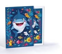 Köpek Balığı ve Arkadaşları, Özel Tasarım Kılıflı A4 Poster