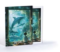 Yunuslarla Rüya Yolculuğu, Özel Tasarım Kılıflı A4 Poster