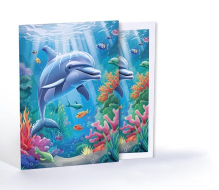 Yunus ve Renkli Dostlar, Özel Tasarım Kılıflı A4 Poster