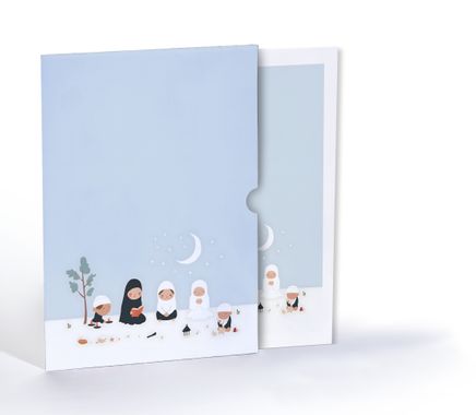 Ay Işığında İbadet, Özel Tasarım Kılıflı A4 Poster