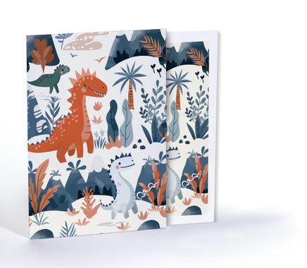 Dinozor Dünyası, Özel Tasarım Kılıflı A4 Poster