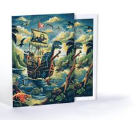 Dinozor Korsanlar, Özel Tasarım Kılıflı A4 Poster