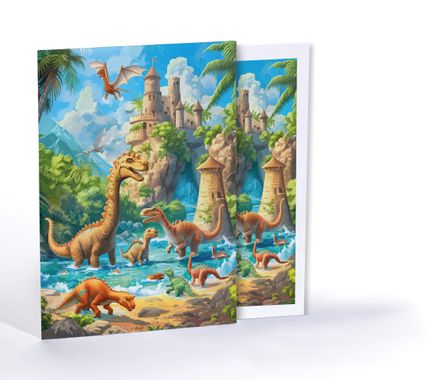 Dinozorların Şatosu, Özel Tasarım Kılıflı A4 Poster