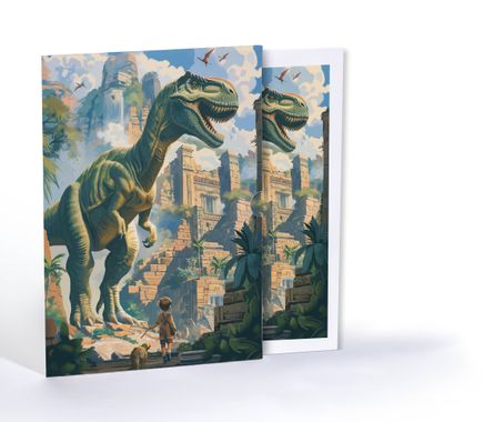 Kayıp Dinozor Kral, Özel Tasarım Kılıflı A4 Poster