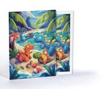 Sevimli Dinozorlar, Özel Tasarım Kılıflı A4 Poster