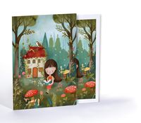 Doğanın Kalbinde Okuma, Özel Tasarım Kılıflı A4 Poster